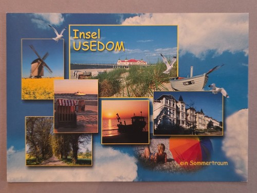 Ansichtskarte insel usedom - ansichtskarte,