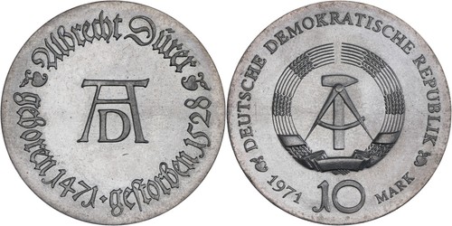 Ddr mark silver - mark, 1971
