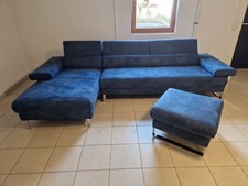 Eckcouchgarnitur mit Sitzhocker der Firma W.SCHILLIG