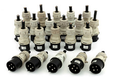 21 x  CEE Stecker, Kraftstromstecker 32 A / 500 V / 4-pol.  Firma GIFAS-ELECTRIC