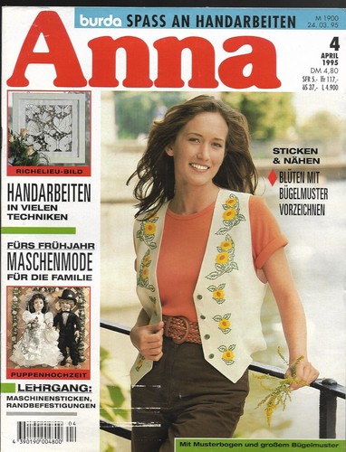 Handarbeitsheft anna 95 - handarbeitsheft, 04/95