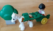 Lego Duplo Sulky, Pony, Jockey, Busch für Adventskalender