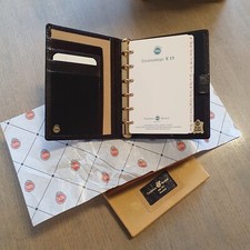 Kleines Tebe Luxus Leder Ringbuch/ Adressbuch/Visiten-EC-Karten/ Organizer