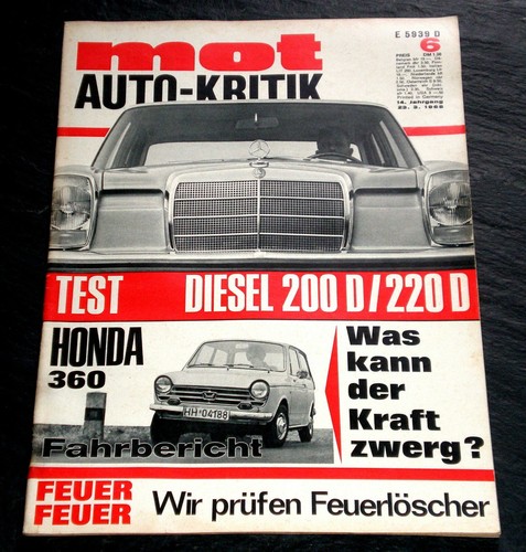 Mot test mercedes 200 - 06/68,