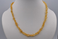 Citrin Splitterkette, gelb-golden farbe Edelstein Kette, Länge ca. 45,5 cm