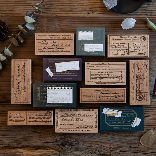 Vintage schrift motivstempel - schrift,