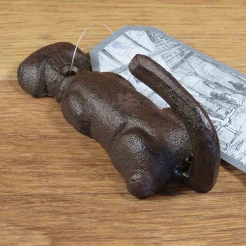 Garderobenhaken hund gusseisen - garderobenhaken,
