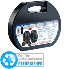 Lescars Schneeketten Größe M für Reifen 205/55 R16 u.v.m. (refurbished)