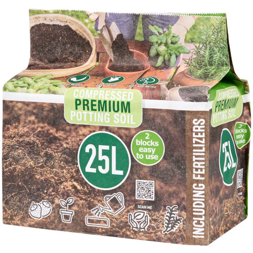 25l kokos blumenerde mit - kokos-blumenerde,