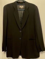MANI vonARMANI Blazer Longblazer Gehrock Jacke Seide Gr. It. 44 D 40 Schwarz Top