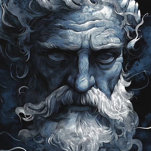 Wandtattoo aufkleber zeus gott - aufkleber,