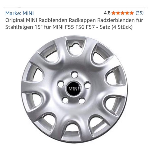 Mini radkappen brandneu - mini, brandneu,