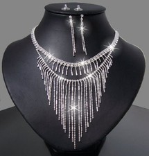 Collier Strass Silber