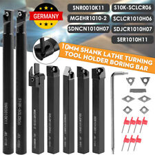 Drehwerkzeug Halter Satz Zubehör 7-tlg Schaft Drehbank Bohrstange Praktische DHL