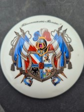 1 Deckel Einlage Porzellan Studentika Verbindung Zinndeckel um 1883 Bierkrug