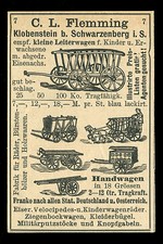 Alte reklame 1886 flemming - alte,