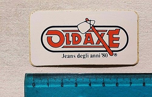 Oldaxe aufkleber jeans 80er - jeans,