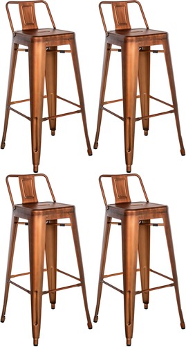 4er set barhocker - mason, metall