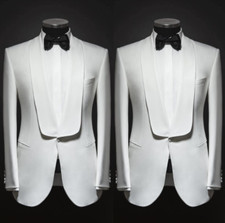 Weiße Männer Anzug Schal