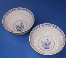 Reiskorn Porzellan 2 Schalen