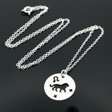 KETTE & ANHÄNGER  LÖWE AUS 925/- SILBER SCHMUCKJAGD