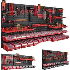 Stapelboxen Werkzeugwand Sichtlagerkästen Deckel Werkzeughalter XXL rot