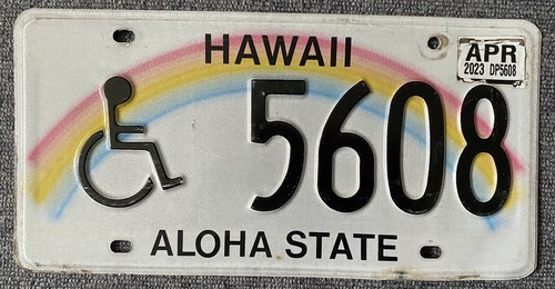 Hawaii nummernschild - , /