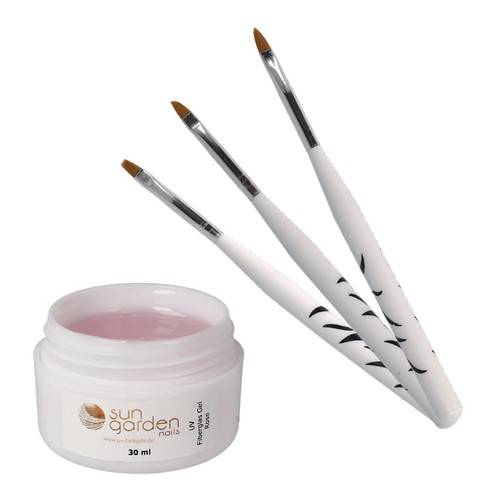 Led fiberglas gel rose klar - gel,
