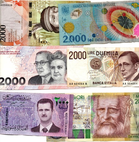 Banknoten mit 2000er - 6,