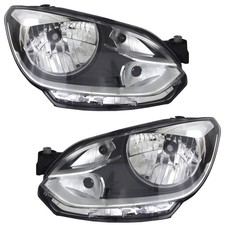 Scheinwerfer Set für VW Up! 2011- Chrom Halogen H4 Streuscheibe LWR