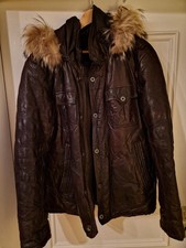  OFFSET Herren Lederjacke