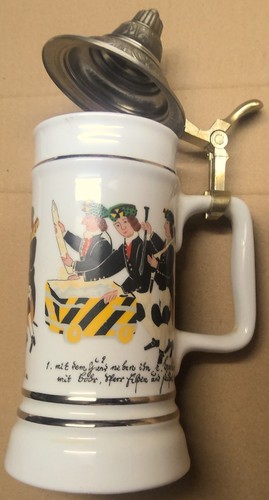 Bierseidel zinndeckel - bierseidel,