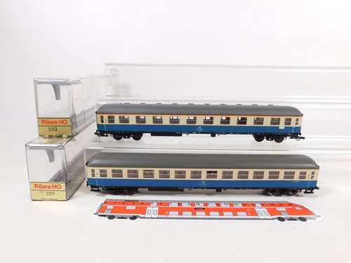 Röwa 2x personenwagen - röwa, h0