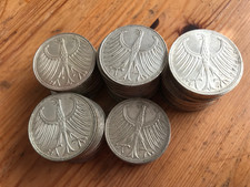 10x 5 DM Silberadler  1951 1974 Heiermann Deutsche Mark Silber Adler