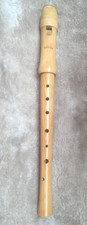 MOECk  Blockflöte Ahorn Holz alte c-Flöte  Sopran Blockflöte mit Buch