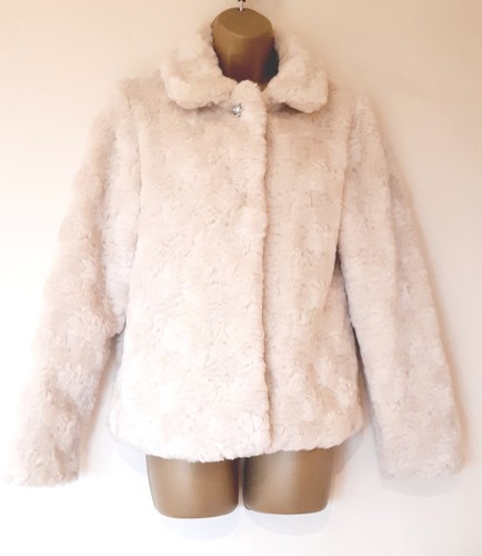 Pelzjacke mädchen creme - mädchen,