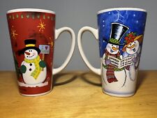 2 Stck Weihnachtstasse Weihnachtsmann Kaffeetasse Becher gross DxH~9x15cm Schnee