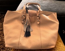 Zara Leder Shopper Tasche