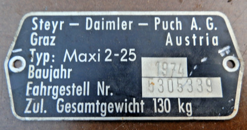Puch steyr - steyr, 2-25