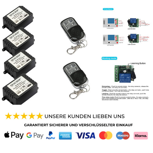 Funkschalter 433 mhz kanal - 433,