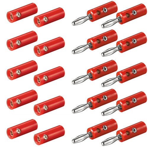 10x bananenstecker - 10x,