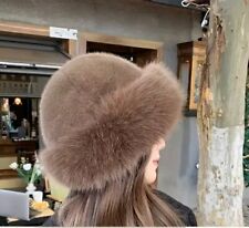 Damen Wintermütze Kunstpelz 💖 NEU Kaki- braun Warme  Damen Kosakenmütze Pelz