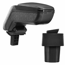 Design Mittelarmlehne Armlehne KOMPLETT Leder Schwarz für Opel Astra G 1998-2004