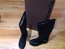 Tamaris Wortmann Schuhe, Stiefel, Stiefeletten, Lederstiefel Gr. 38 schwarz hoch