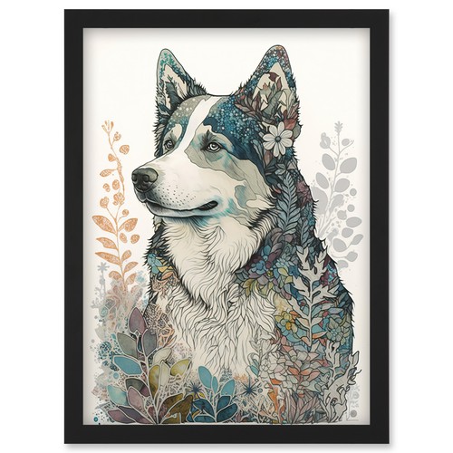 Sibirischer husky hund - hund, natur
