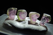 4 schöne Turmalin Scheiben