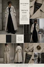 Hugo boss vintage trenchcoat - vintage,