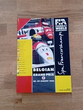 Programmheft Belgien Grand Prix Formel 1 1992