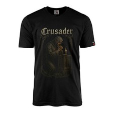 T-Shirt Crusader Ritter Kreuzritter Templer Kerze Betend Mittelalter #46421