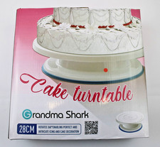 Grandma Shark Cake Turntable Set 28cm Tortenplatte Deko Set